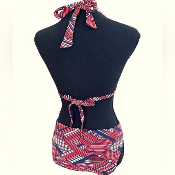 Banana Republic 2 piece striped bikini, top is M, bottom is L - Picture 2 of 5